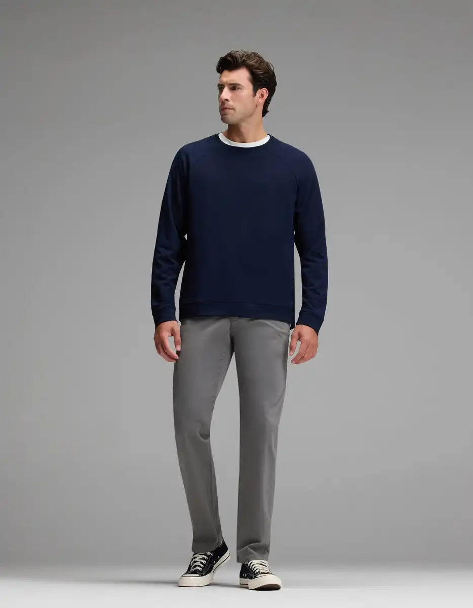 Men's Brushed Bamboo Pullover Crew