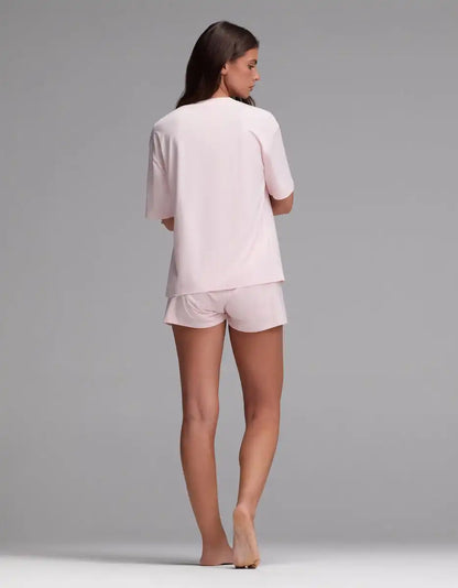 Women's First Layer Pajama Short Sleeve Tee & Boxer Short Set