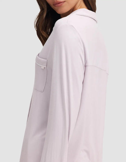 Women's Bamboo Stretch-Knit Long Sleeve Pajama Top