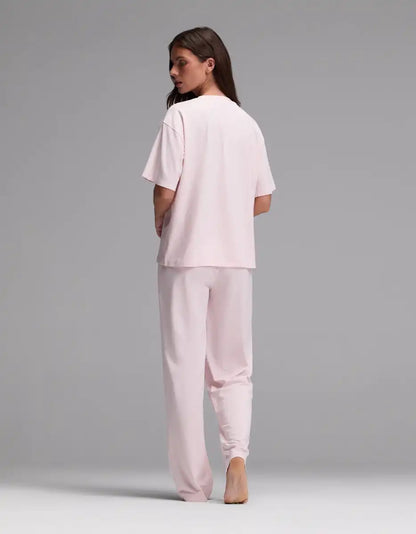 Women's First Layer Pajama Short Sleeve Tee & Pajama Pant Set