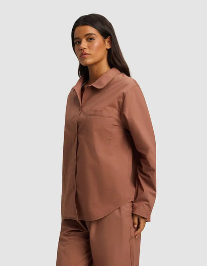 Women's Sutton Long Sleeve Cropped Pajama Set - Last Chance
