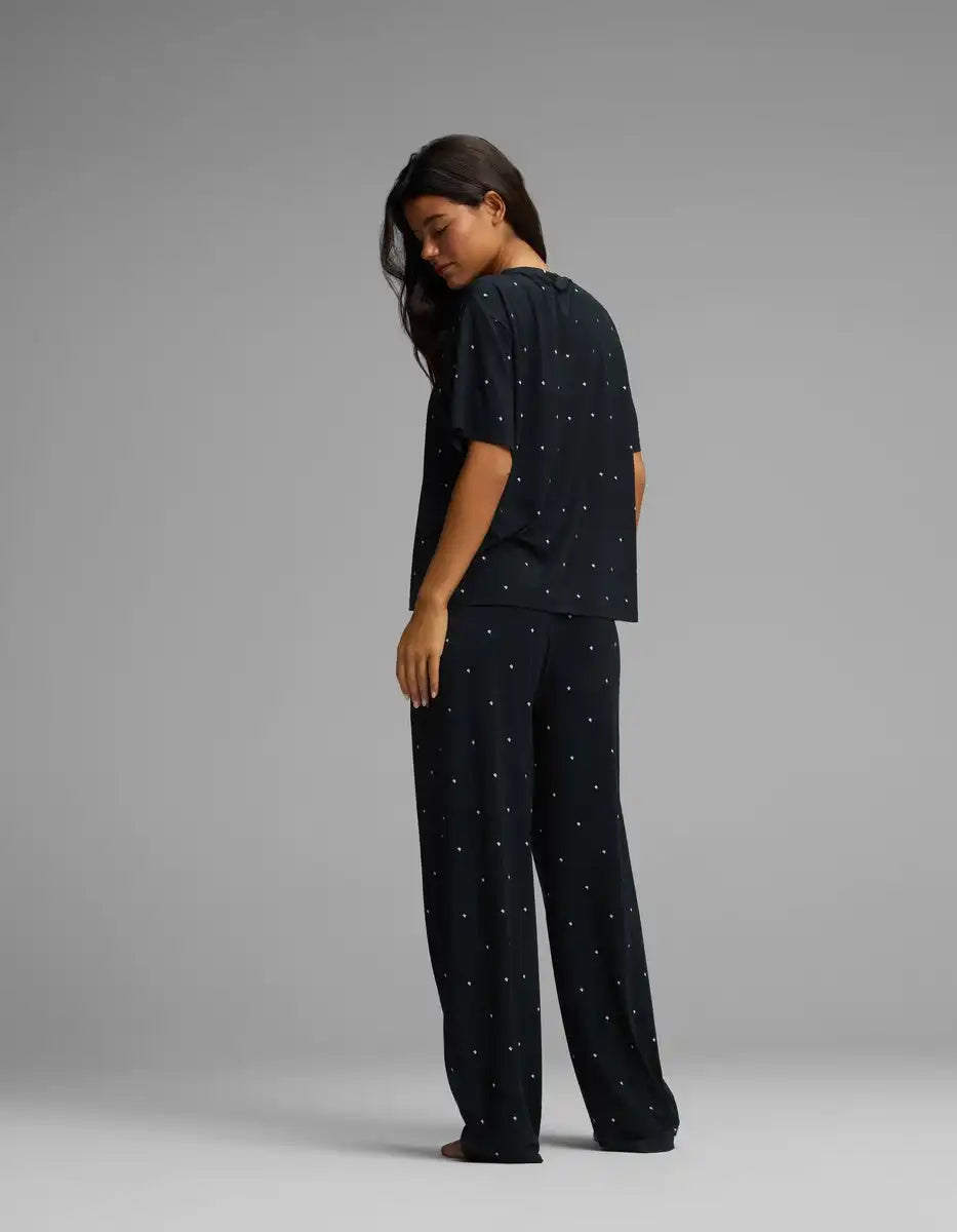 Women's First Layer Pajama Short Sleeve Tee & Pajama Pant Set