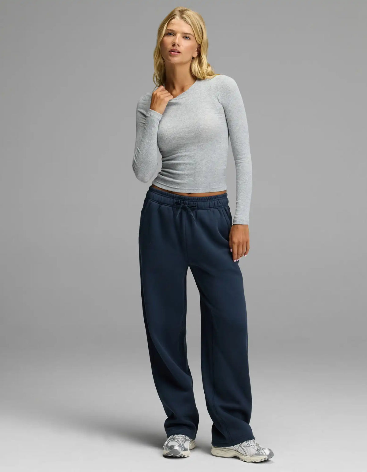 Women's Fine Ribbed Long Sleeve Tee