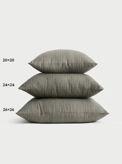 Striped Linen Throw Pillow
