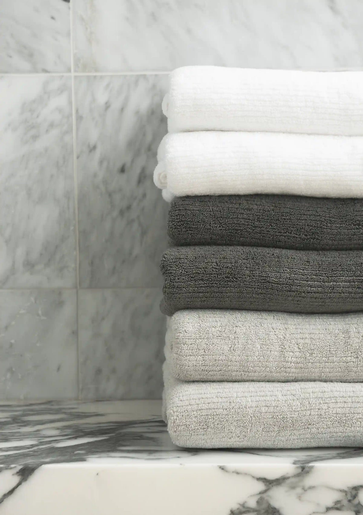 Ribbed Terry Bath Towels - Last Chance