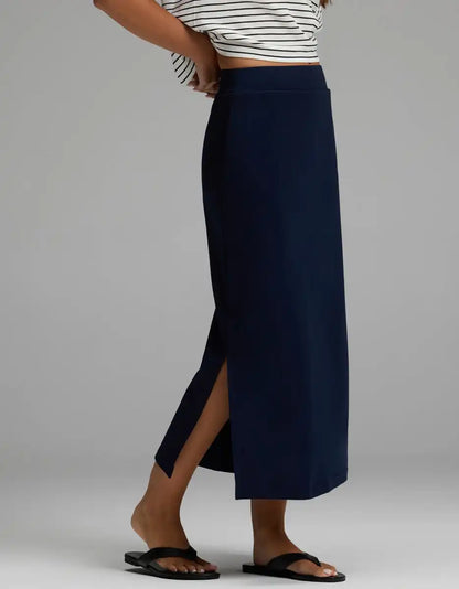 Women's Brushed Bamboo Midi Skirt
