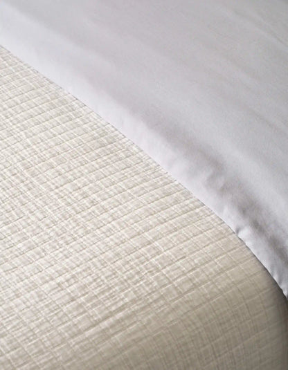 Waterfront Grid Matelasse Blanket