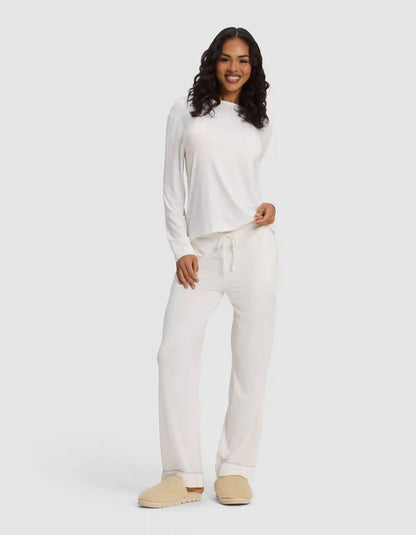 Women's Bamboo Stretch-Knit Long Sleeve Lounge Tee