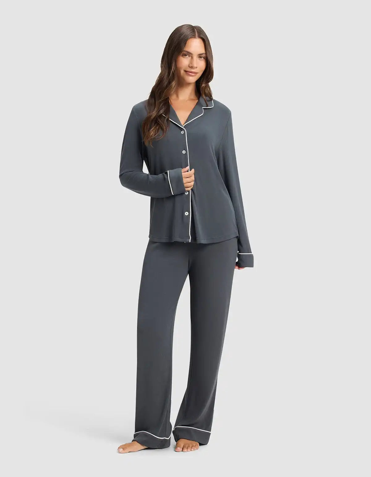 Women's Bamboo Rib Knit Classic Pajama Pant - Last Chance