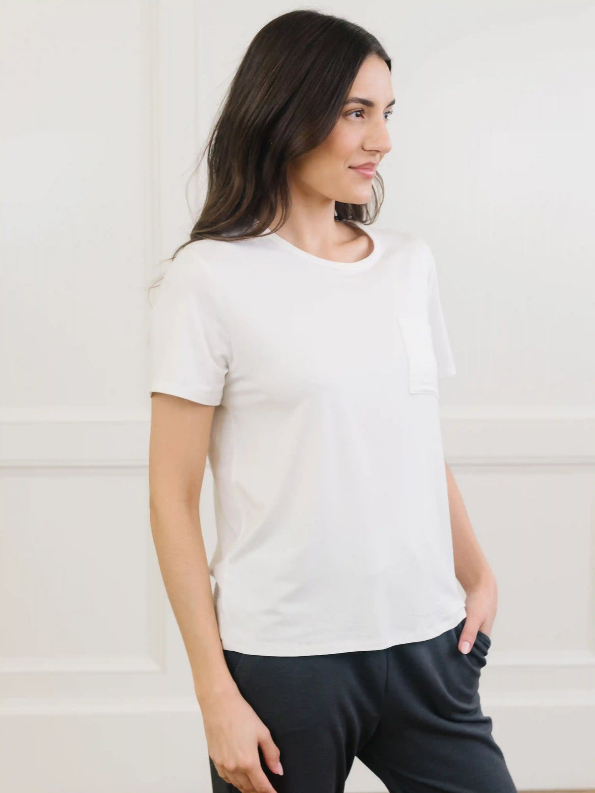 Women's Bamboo Stretch-Knit Lounge Tee
