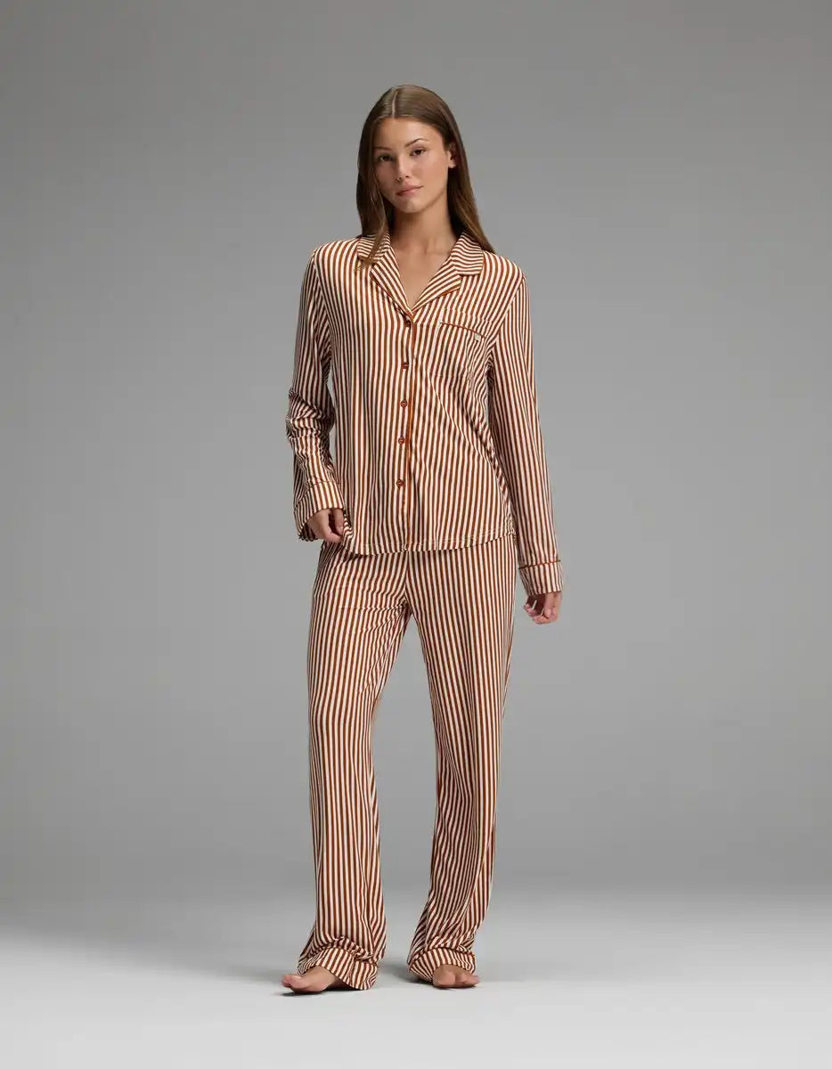Women's Bamboo Stretch-Knit Long Sleeve Pajama Top