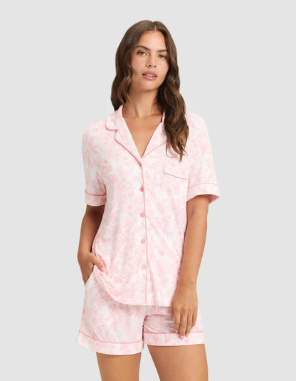 Women's Bamboo Stretch-Knit Short Sleeve Pajama Top