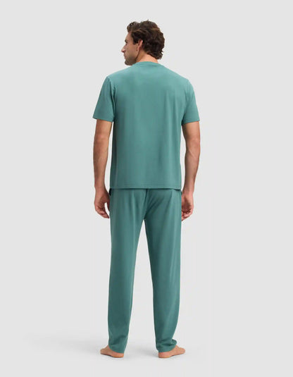 Men's First Layer Pajama Short Sleeve Tee & Pant Set