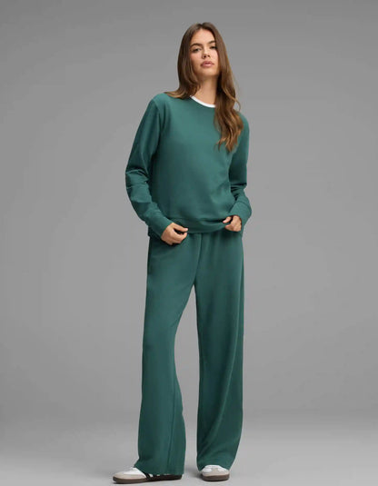 Women's Versa Crewneck & Wide Leg Pant Set