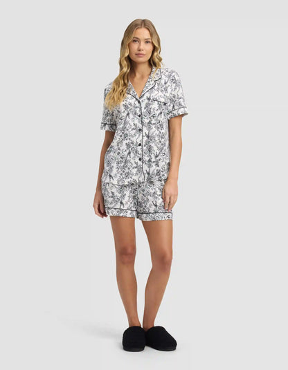 Women's Bamboo Stretch-Knit Short Sleeve Pajama Top - Last Chance