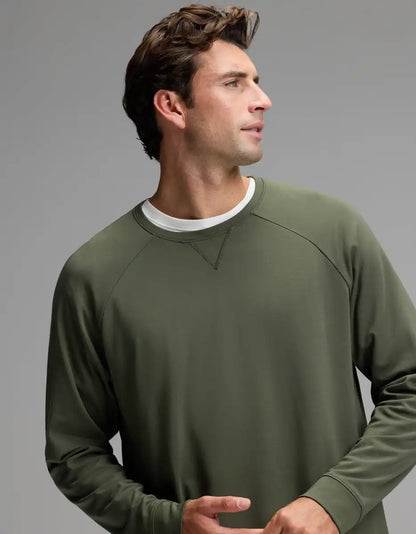 Men's Brushed Bamboo Pullover Crew