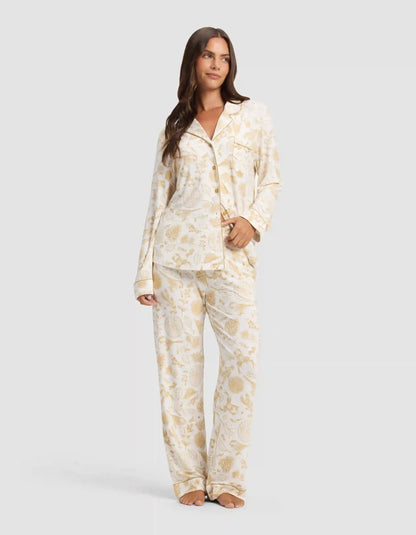 Women's Bamboo Stretch-Knit Long Sleeve Pajama Set - Last Chance