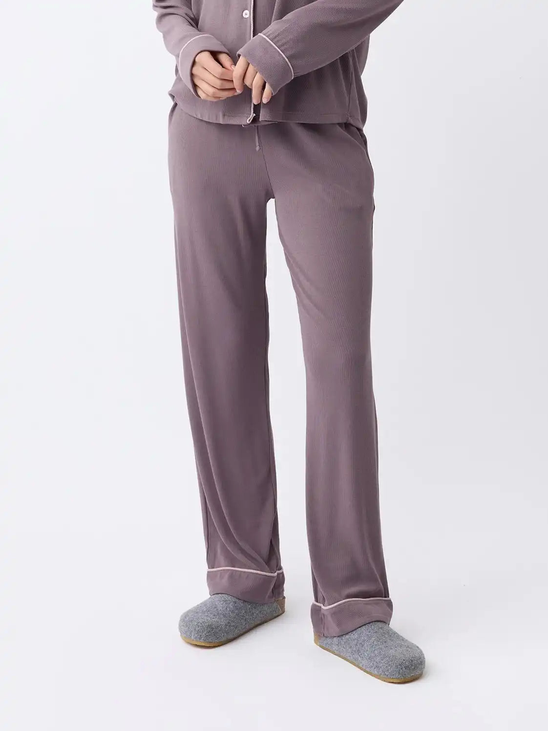 Women's Bamboo Rib Knit Classic Pajama Pant - Last Chance