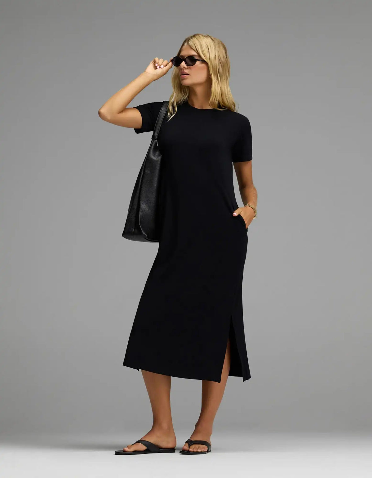 Women's Brushed Bamboo Midi Dress