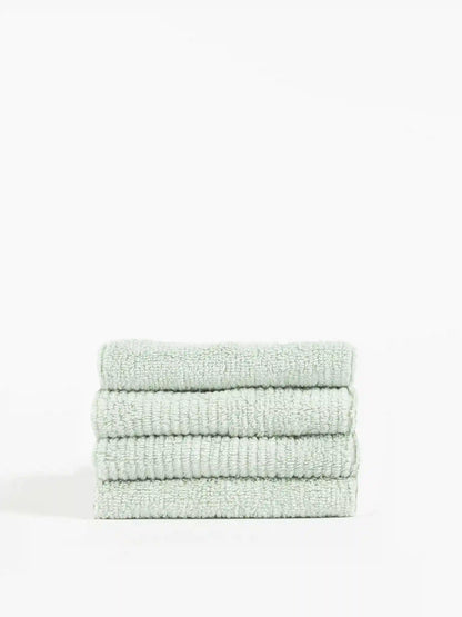 Ribbed Terry Washcloths