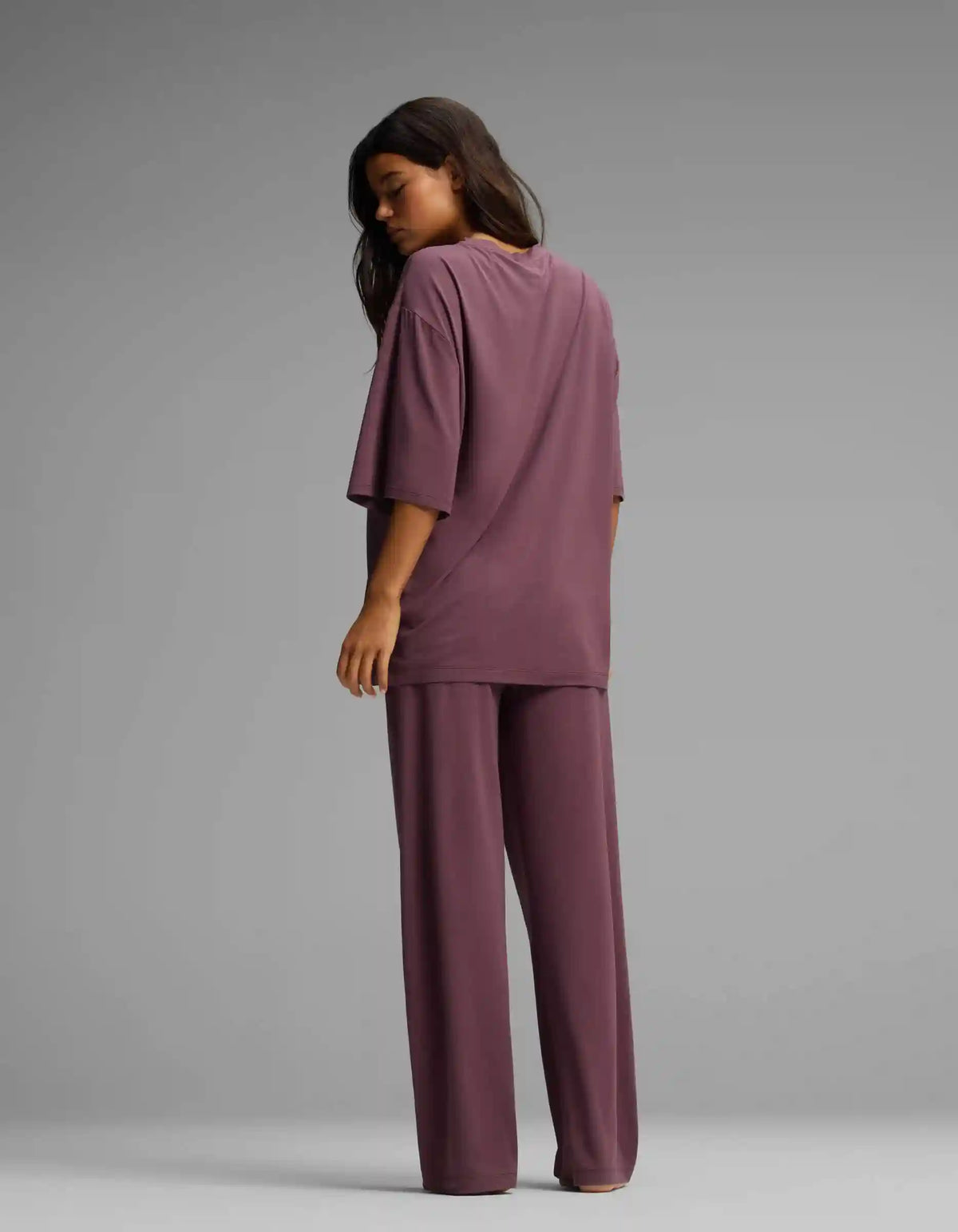 Women's First Layer Boyfriend Sleep Tee & Pajama Pant Set