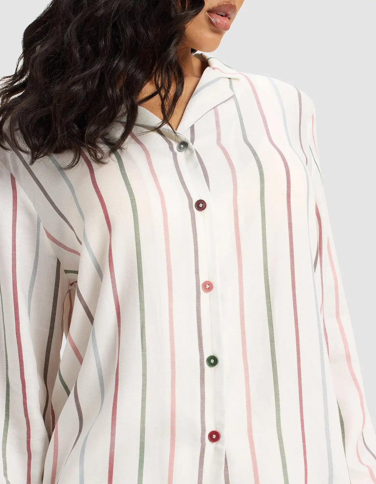 Women's Soft Woven Long Sleeve Pajama Top - Last Chance