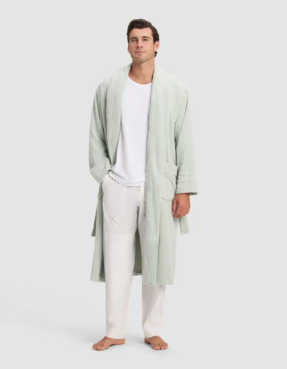 Ribbed Terry Bath Robe