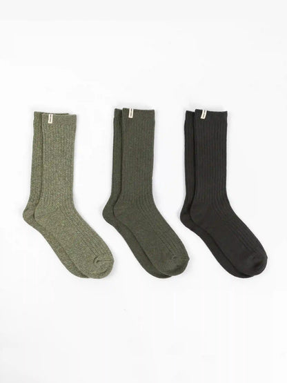 Men's Plush Lounge Calf Sock 3-Pack