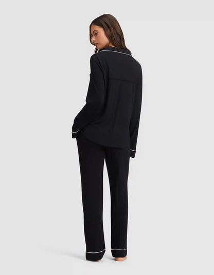 Women's Bamboo Stretch-Knit Long Sleeve Pajama Set