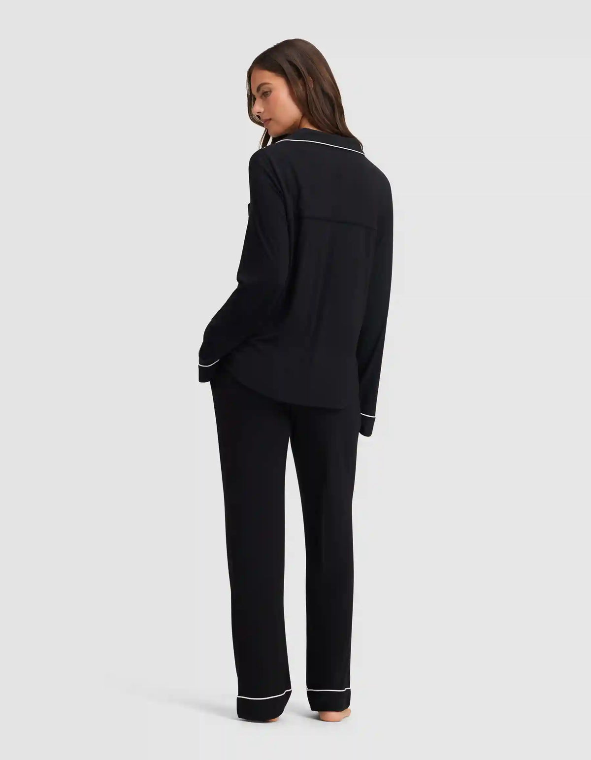 Women's Bamboo Stretch-Knit Long Sleeve Pajama Set TALL