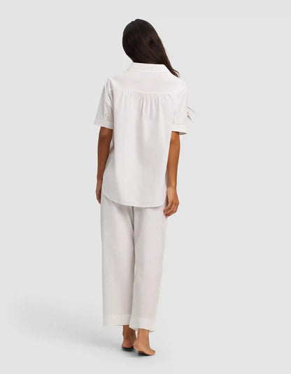 Women's Sutton Short Sleeve & Cropped Pajama Pant Set