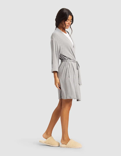 Women's Bamboo Stretch-Knit Kimono Robe