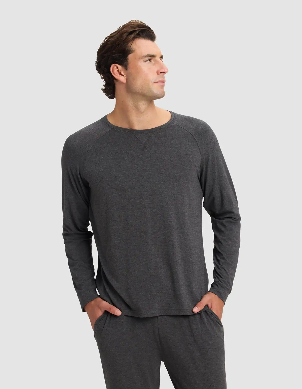 Men's Bamboo Stretch-Knit Long Sleeve Pajama Top