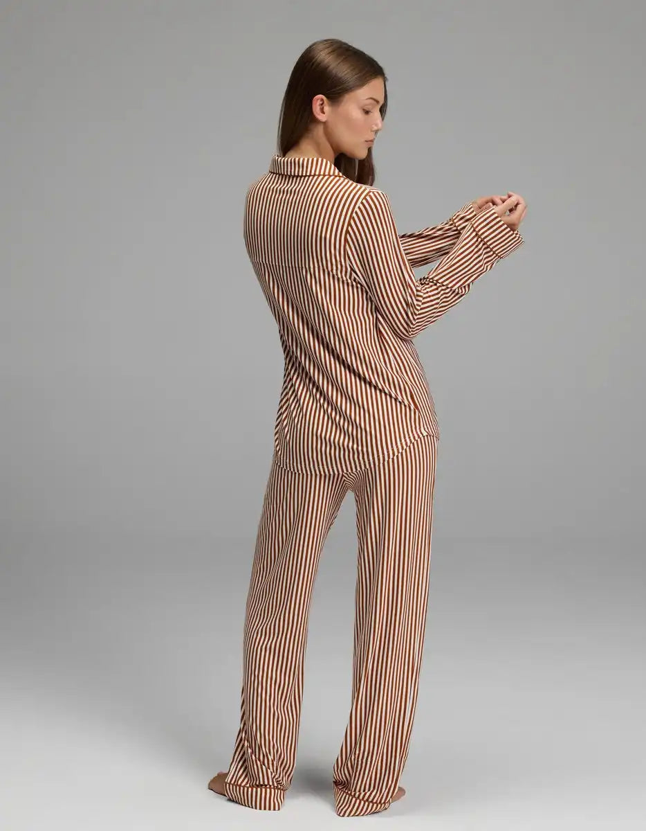 Women's Bamboo Stretch-Knit Long Sleeve Pajama Set