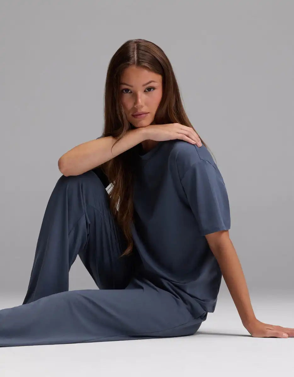 Women's First Layer Pajama Short Sleeve Tee & Pajama Pant Set