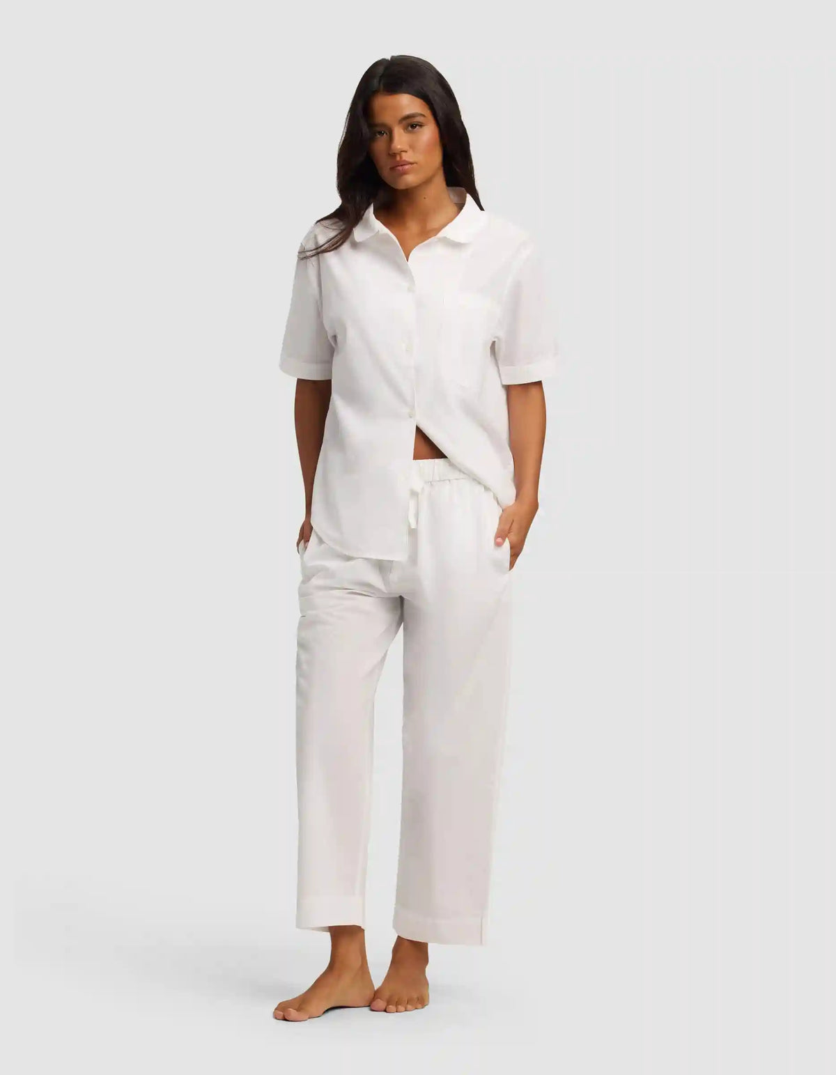Women's Sutton Short Sleeve & Cropped Pajama Pant Set