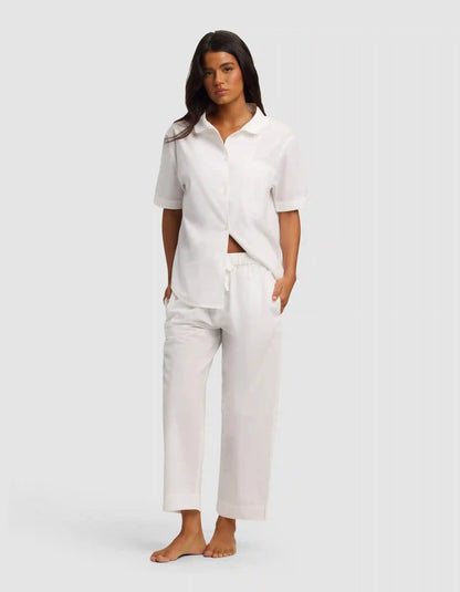 Women's Sutton Short Sleeve & Cropped Pajama Pant Set - Last Chance