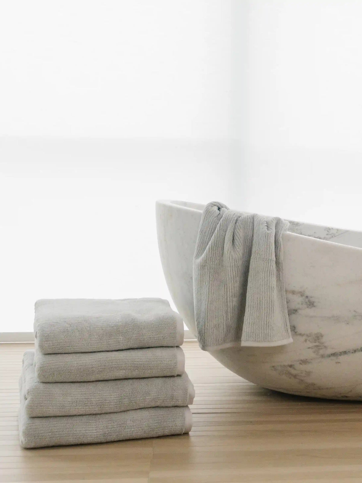 Ribbed Terry Bath Towels - Last Chance