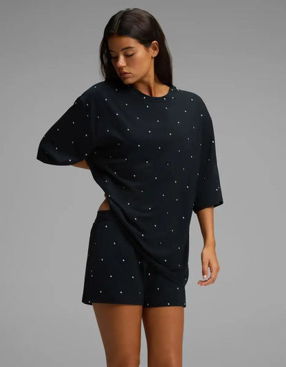 Women's First Layer Boyfriend Sleep Tee & Boxer Short Set