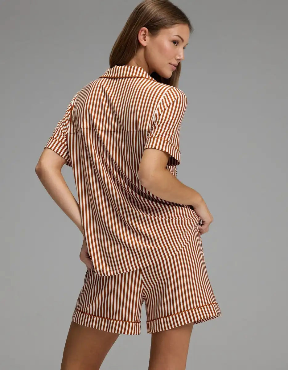Women's Bamboo Stretch-Knit Short Sleeve Pajama Set