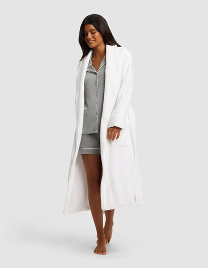 Ribbed Terry Bath Robe