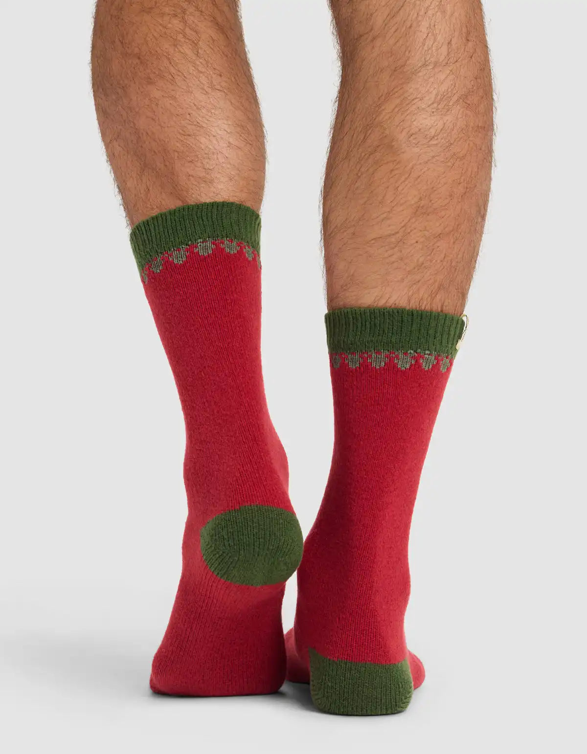 Mistletoe Plush Lounge Calf Sock