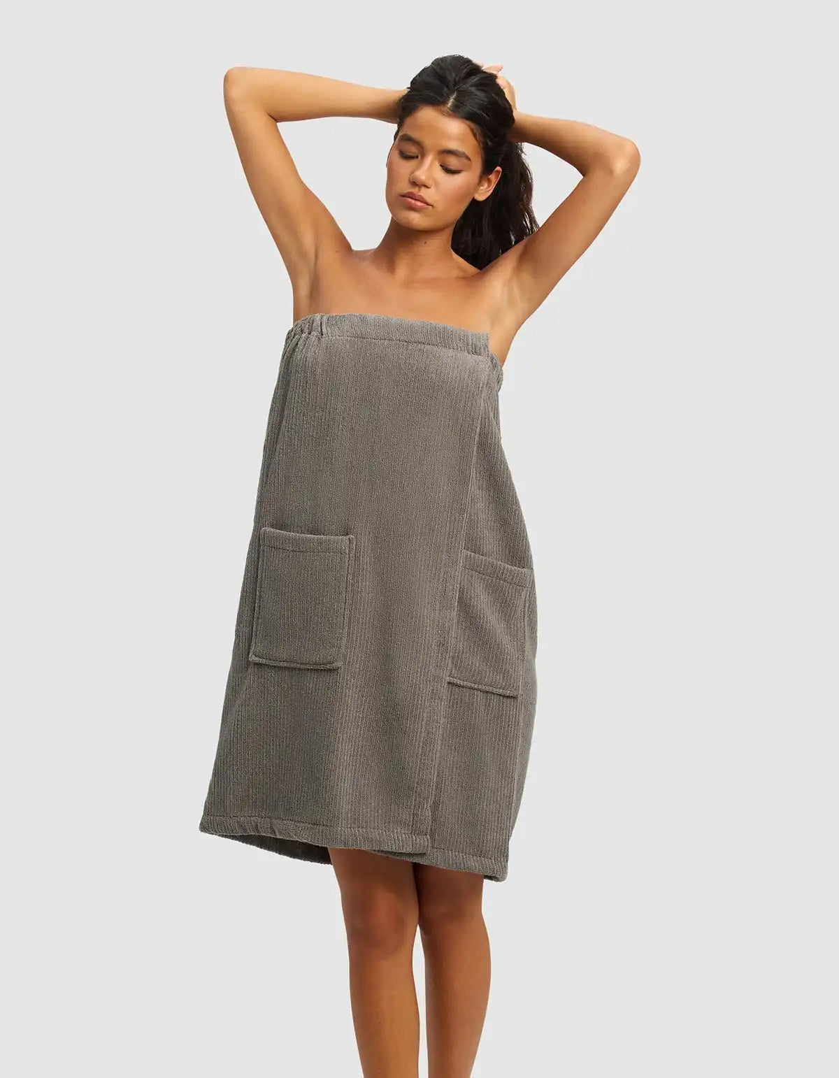 Ribbed Terry Bath Wrap