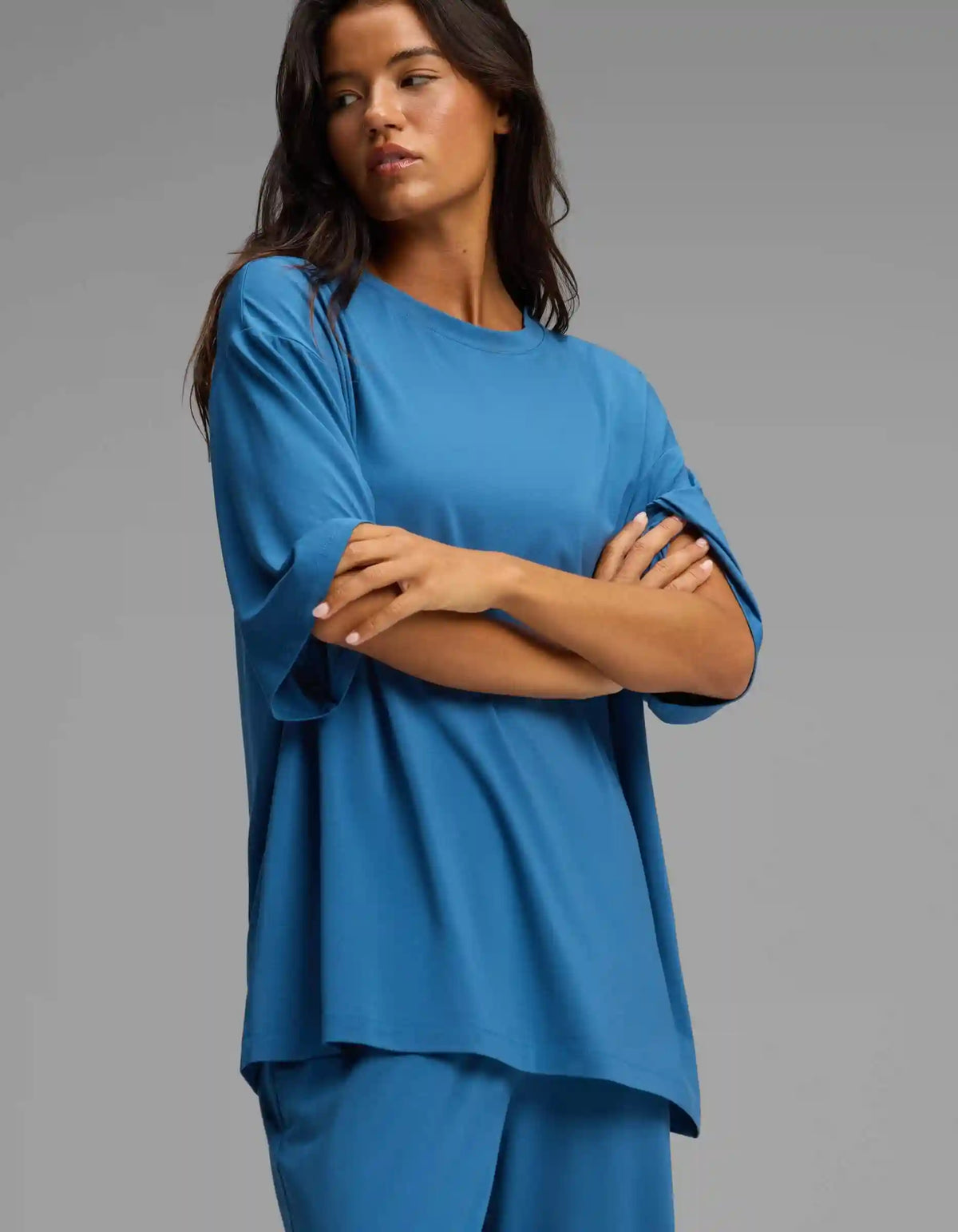 Women's First Layer Boyfriend Sleep Tee & Pajama Pant Set
