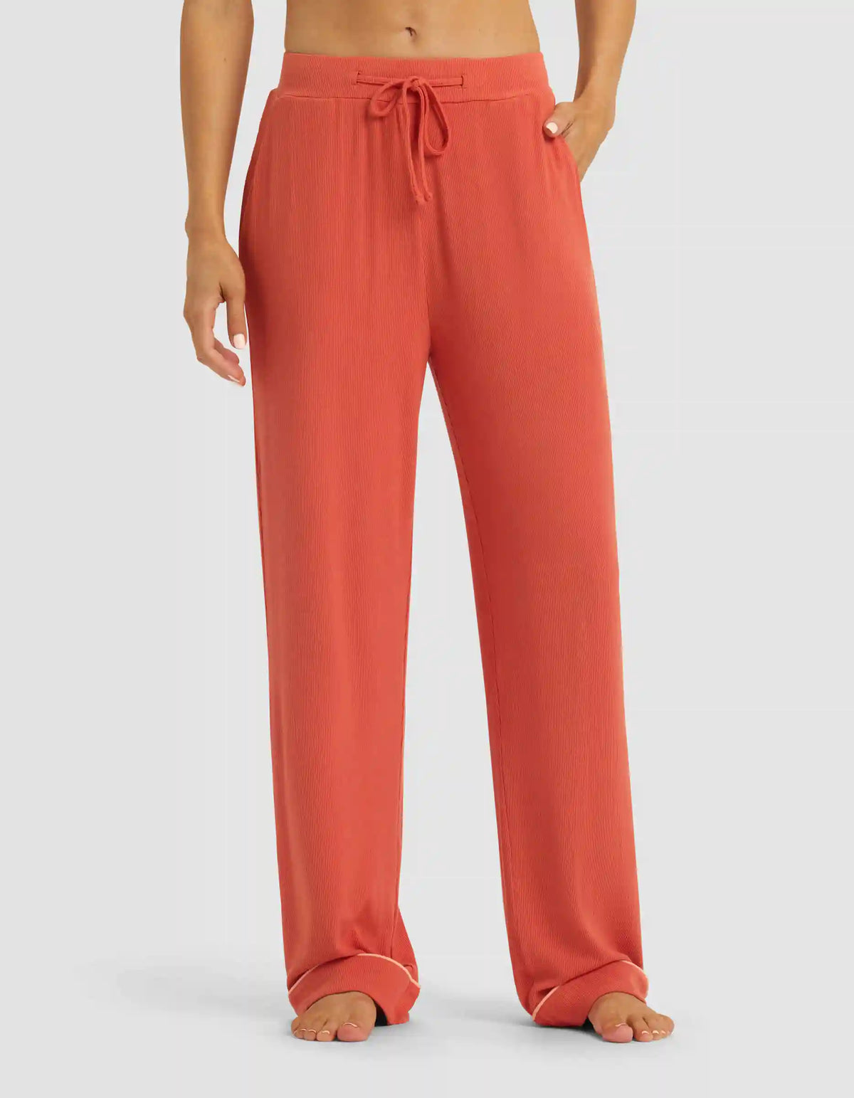 Women's Bamboo Rib-Knit Classic Long Sleeve Pajama Set - Last Chance