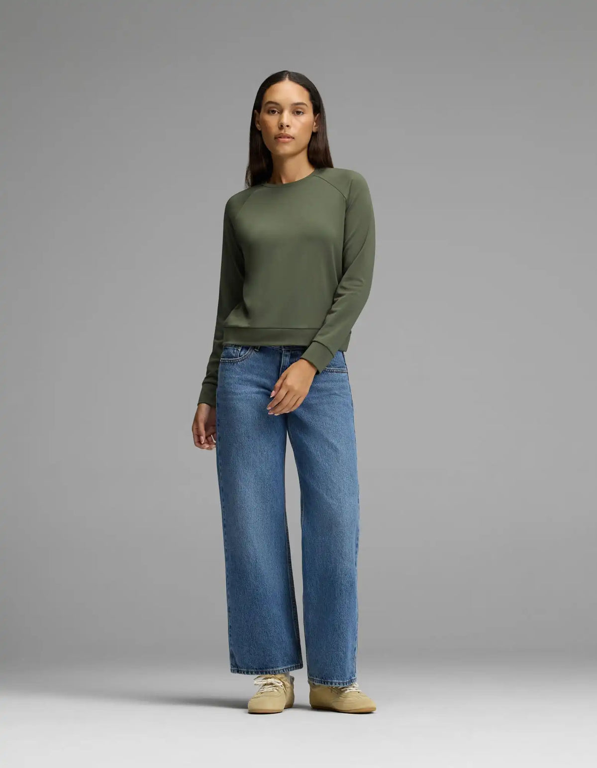 Women's Brushed Bamboo Pullover Crew