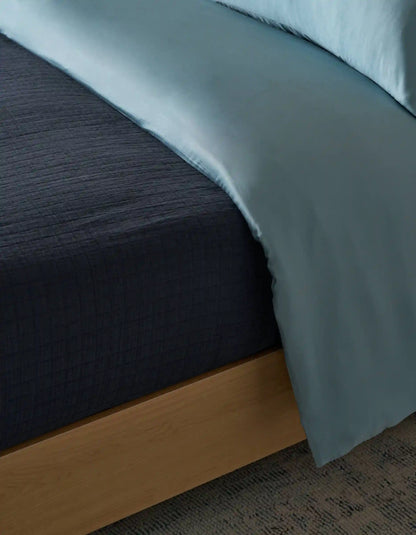 Waterfront Grid Matelasse Blanket