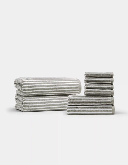 Ribbed Terry Bath Towel Set