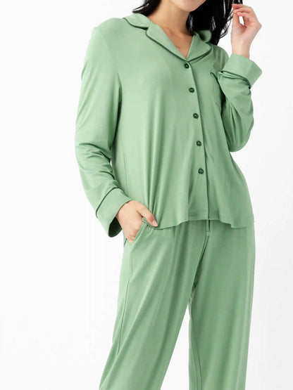 Women's Bamboo Stretch-Knit Long Sleeve Pajama Set - Last Chance