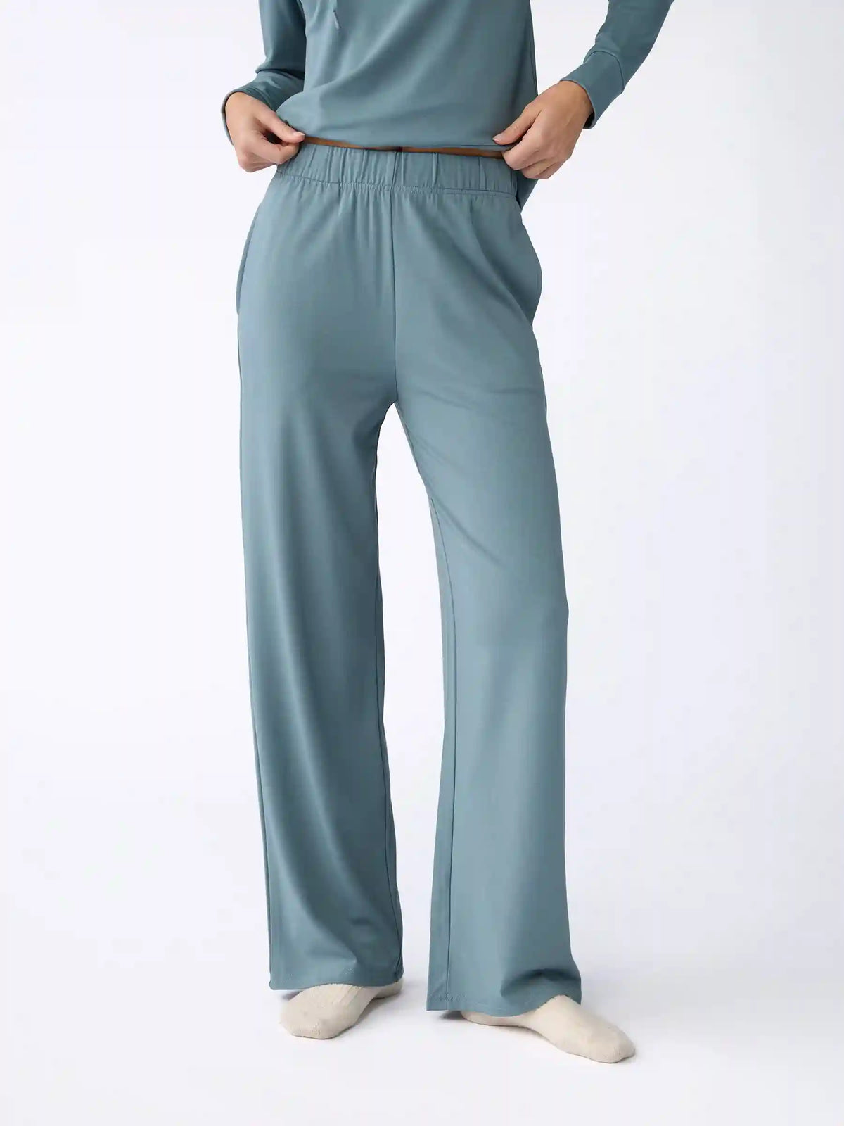 Women's Brushed Bamboo Wide Leg Pull On Pant TALL - Last Chance
